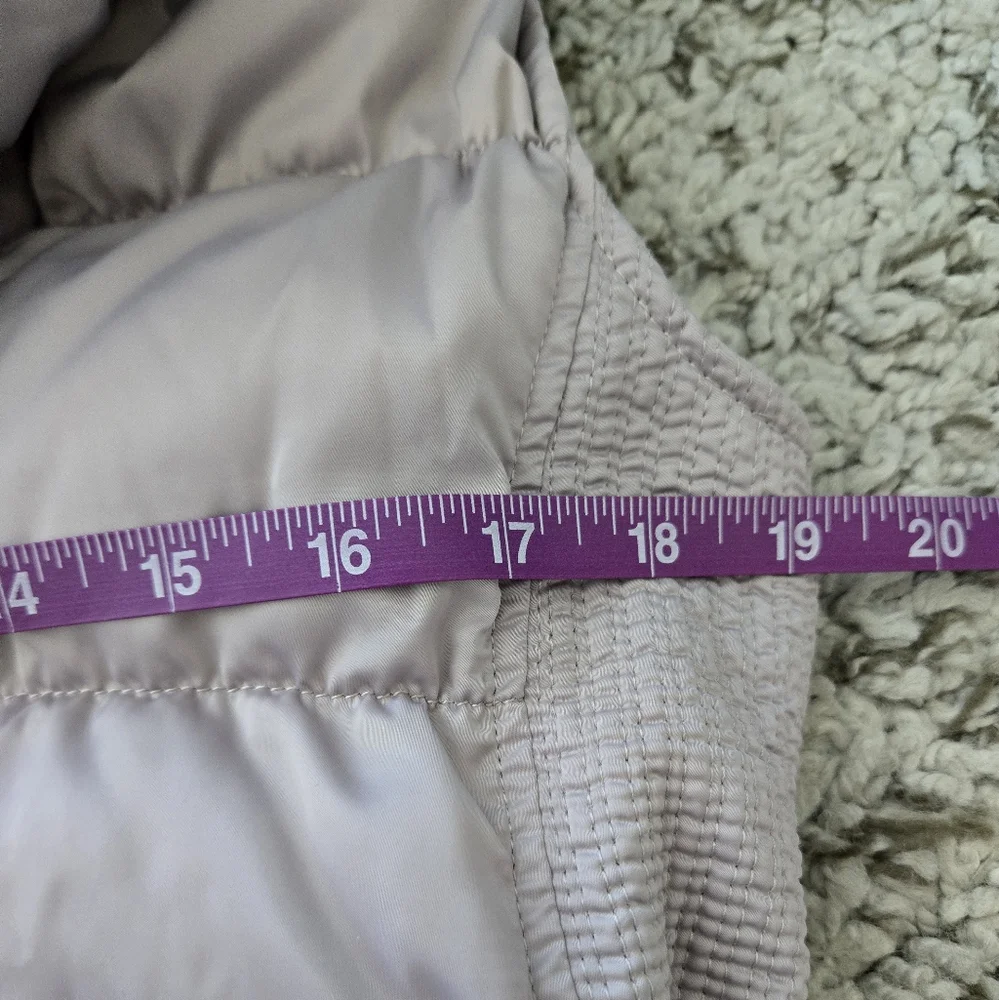 Pale Pink Quilted Down Puffer Vest Double Breasted Ever New Melbourne Woman Sz 8 - Picture 14 of 15